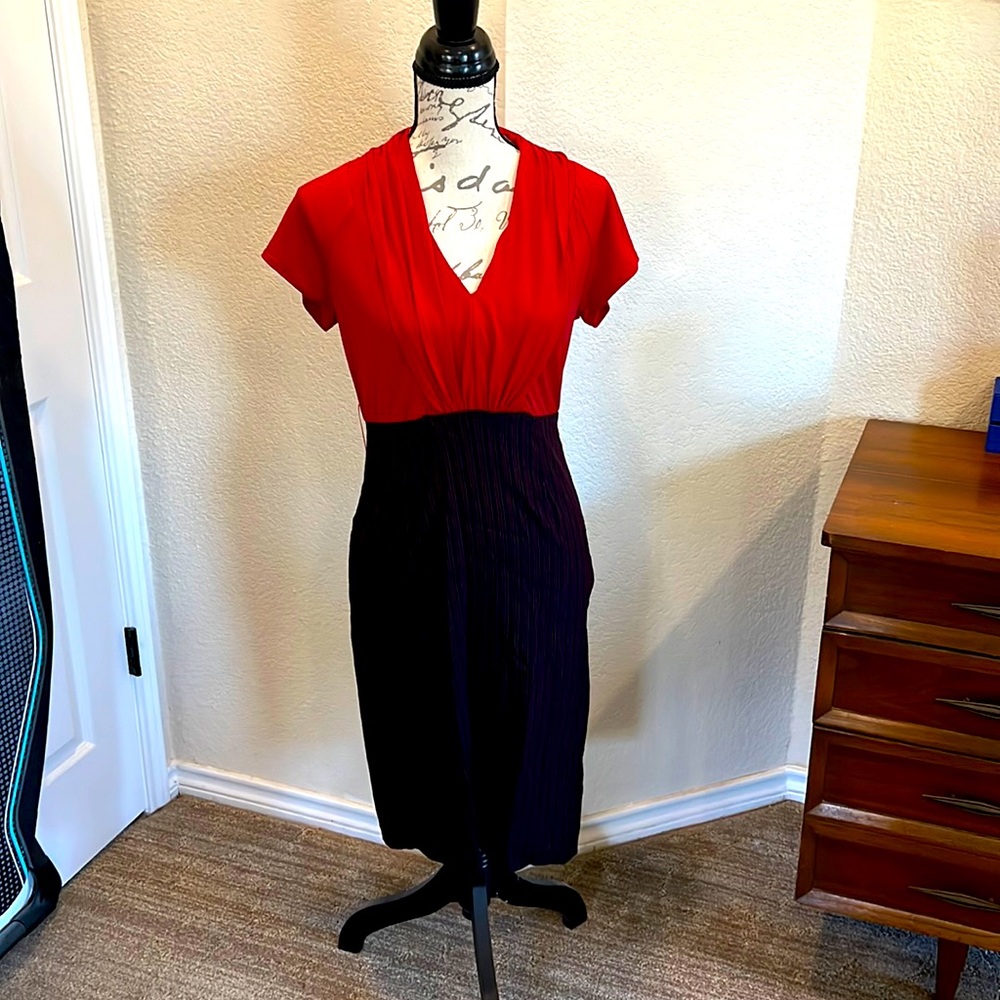 Red and black dress. Size 8 Sangria.